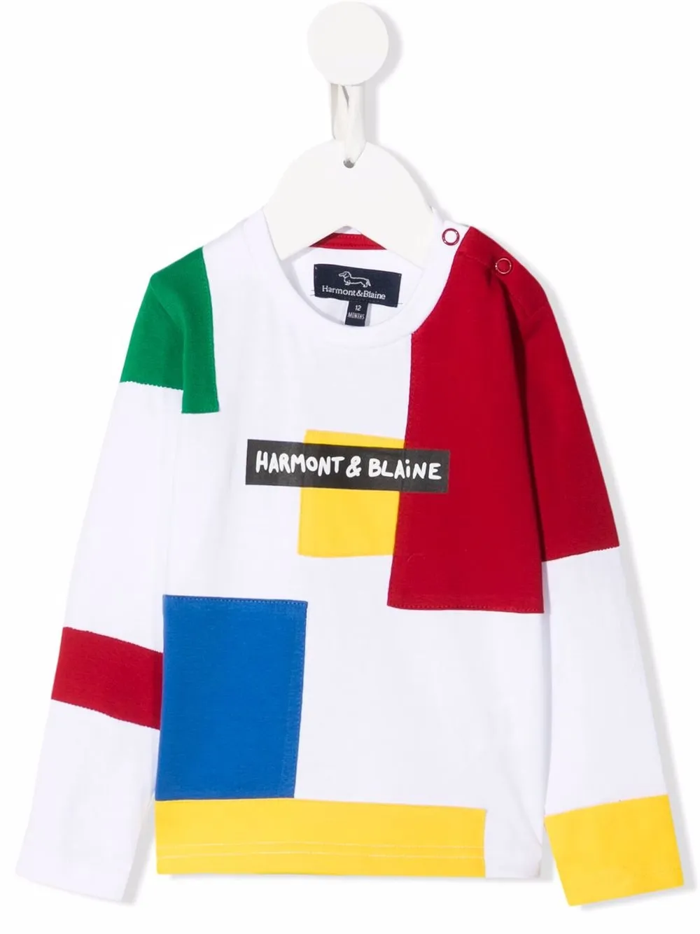 фото Harmont & blaine junior толстовка в стиле колор-блок