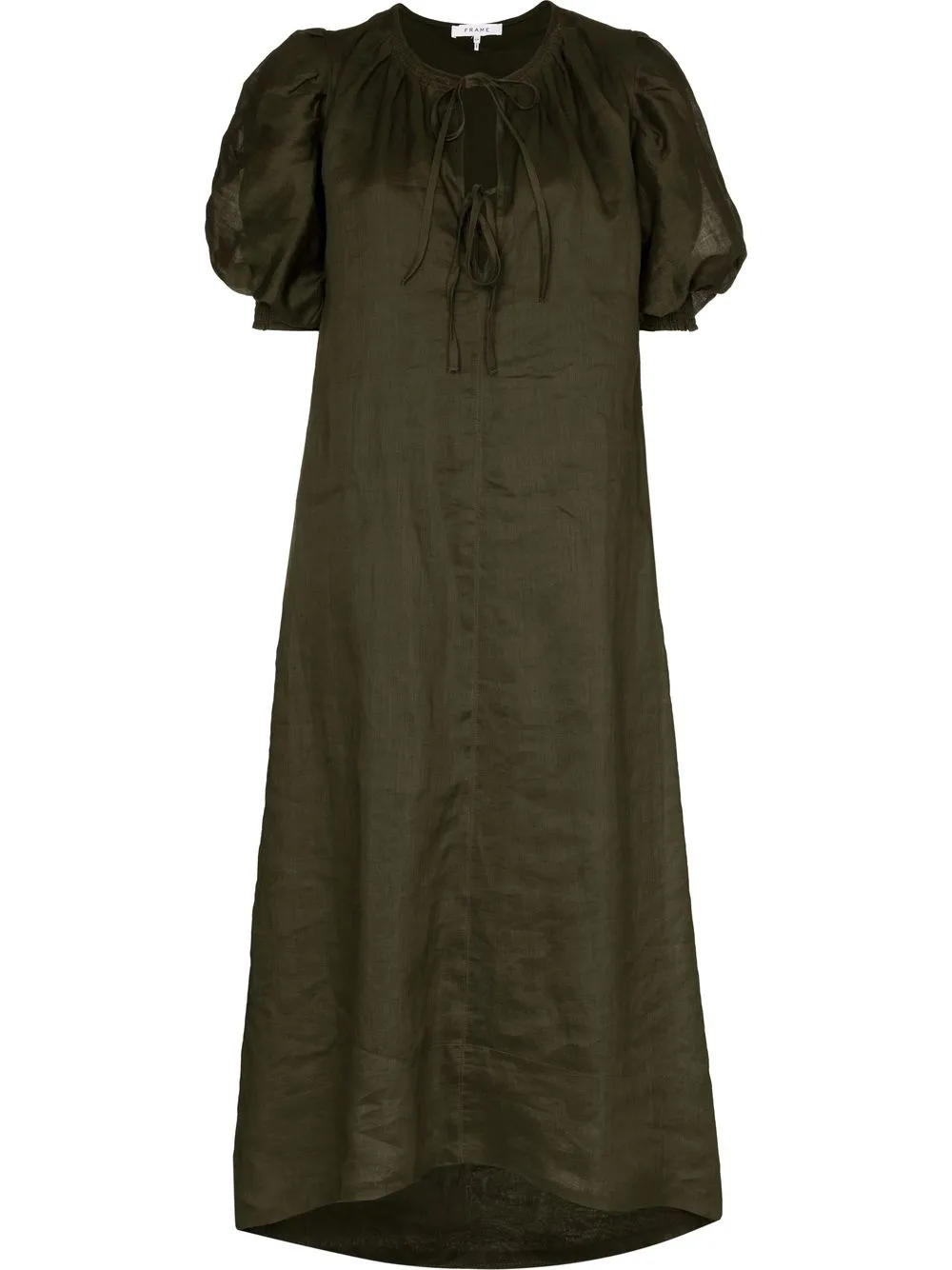 

FRAME tie-neck maxi dress - Green
