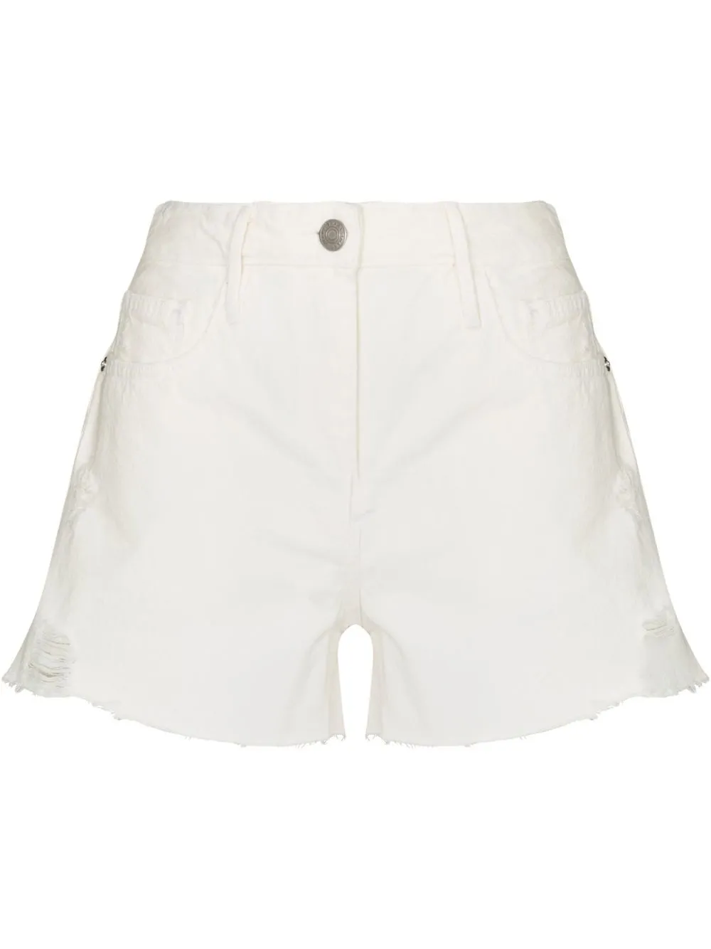 

FRAME shorts de mezclilla Le Grand Garçon - Blanco