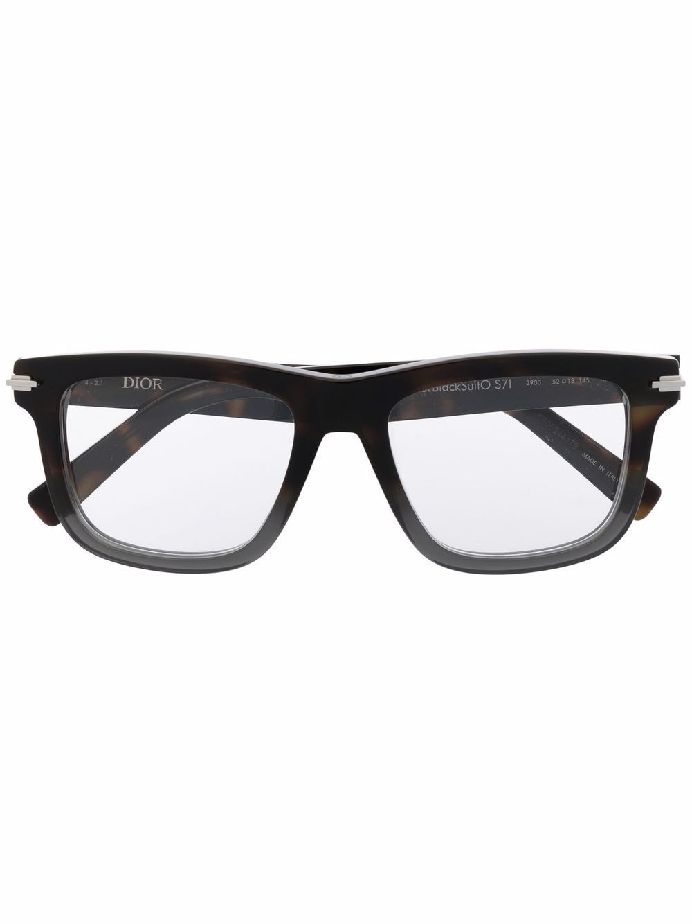 фото Dior eyewear очки в квадратной оправе черепаховой расцветки