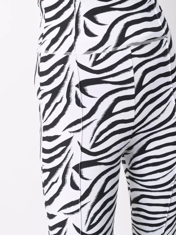 Shop ROTATE zebra-print leggings with 