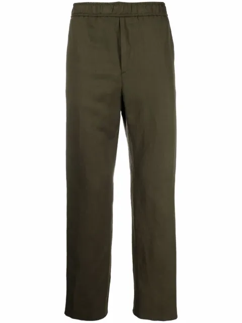ETRO pantalones rectos con franjas del logo