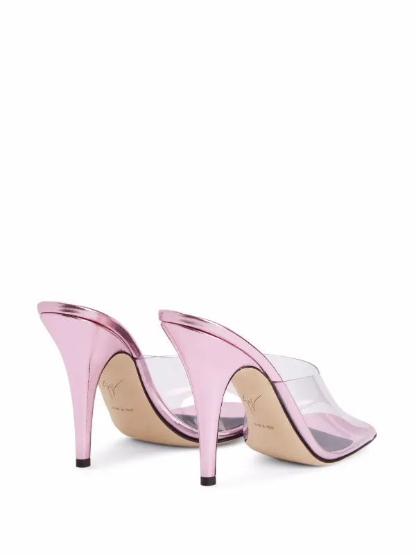 Misbhv Plexy Mule Sandals In Pink