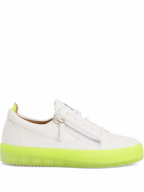 Giuseppe Zanotti Gail contrast-sole leather sneakers