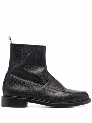 Thom Browne Goodyear 鞋底经典乐福及踝靴- Farfetch