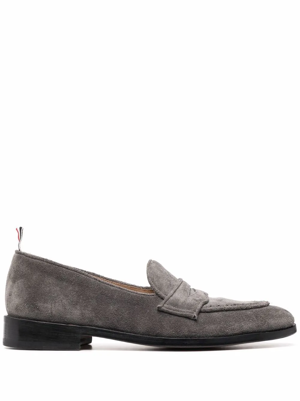 

Thom Browne Varsity almond-toe penny loafers - Grey