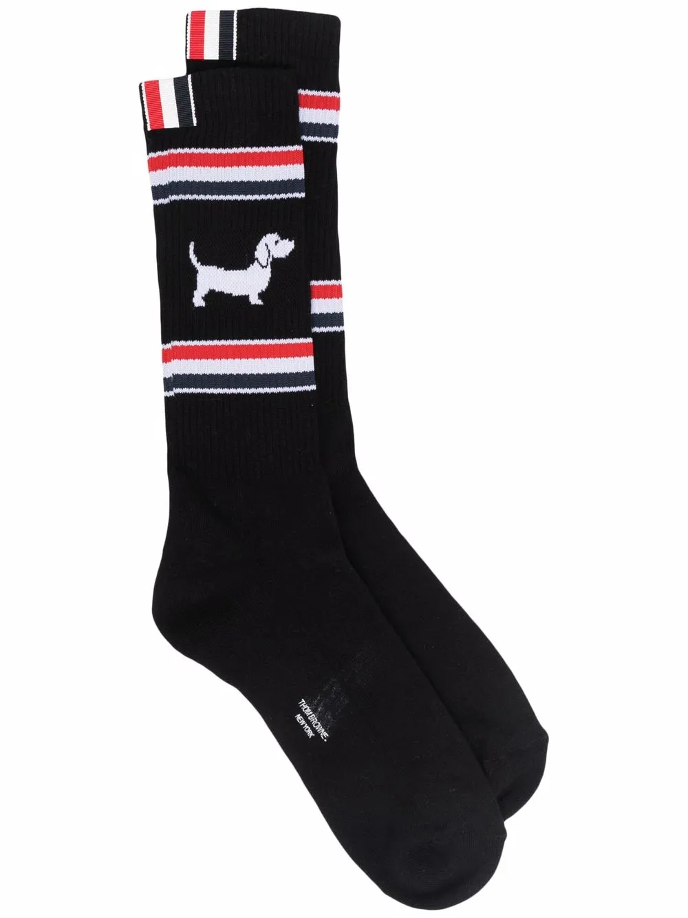 

Thom Browne calcetines Hector en intarsia - Negro