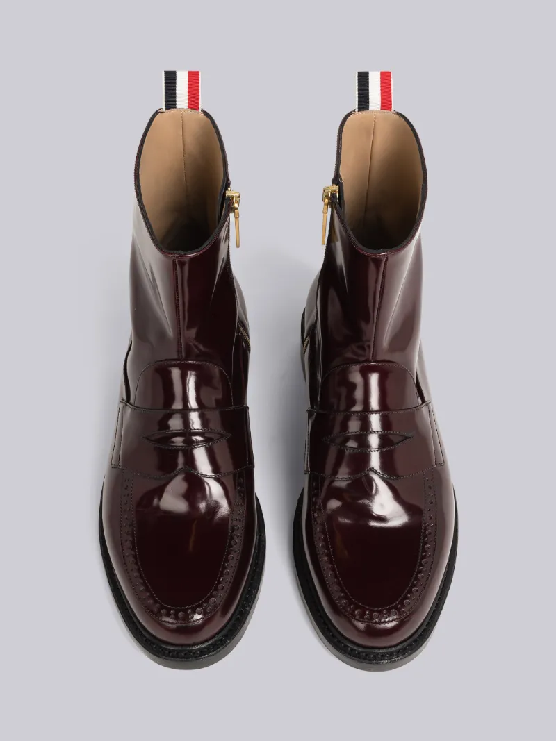 Calf Leather Penny Loafer Ankle Boot | Thom Browne Official