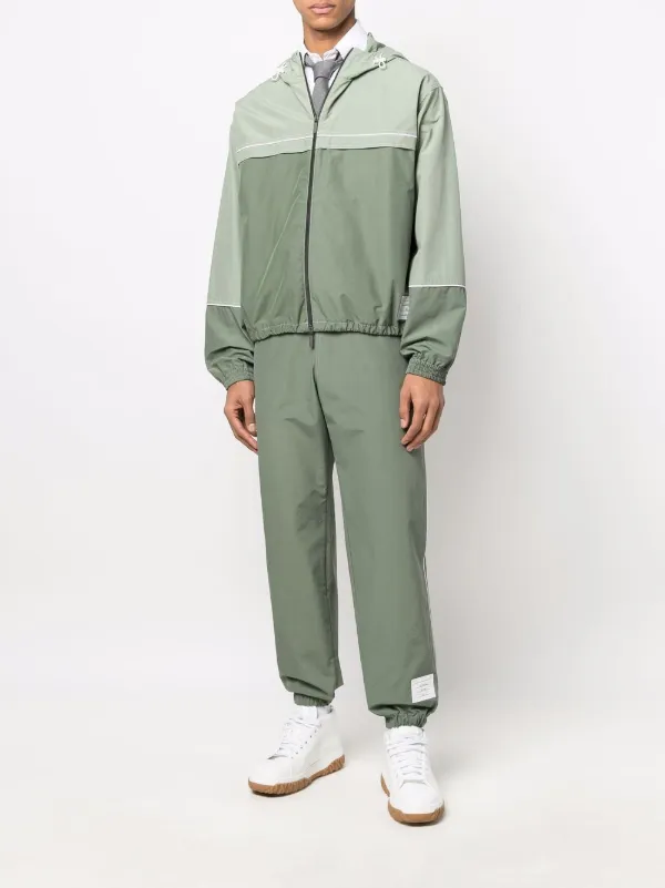 Thom Browne logo-patch Track Pants | Green | FARFETCH