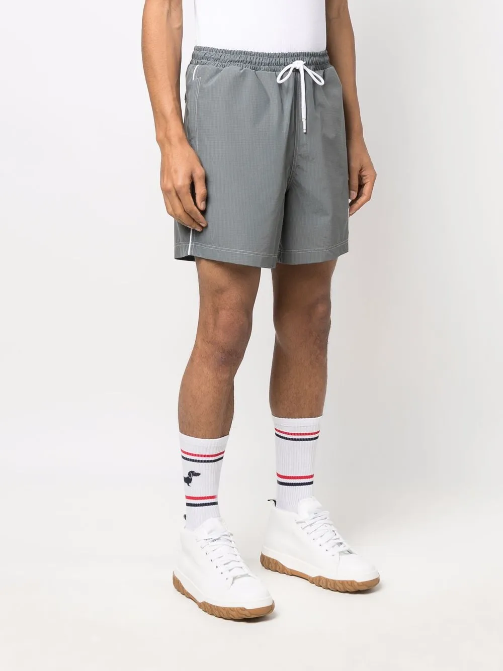 Thom Browne drawstring-waist Track Shorts - Farfetch