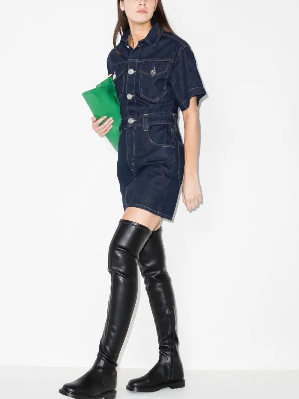 FRAME Oversized Denim Shirt Dress 