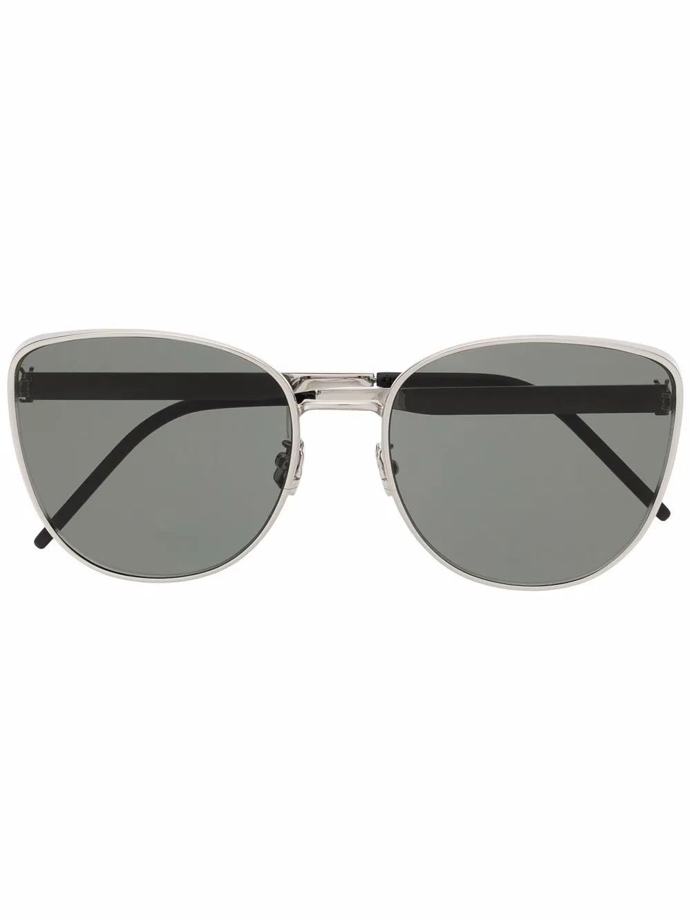 

Saint Laurent Eyewear lentes de sol redondos - Plateado