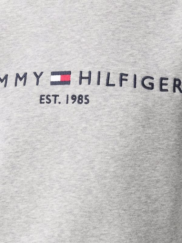 Embroidered monogram logo hoodie in cotton mix Tommy Hilfiger