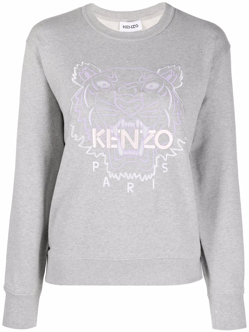 

Kenzo sudadera con bordado Tigre - Gris