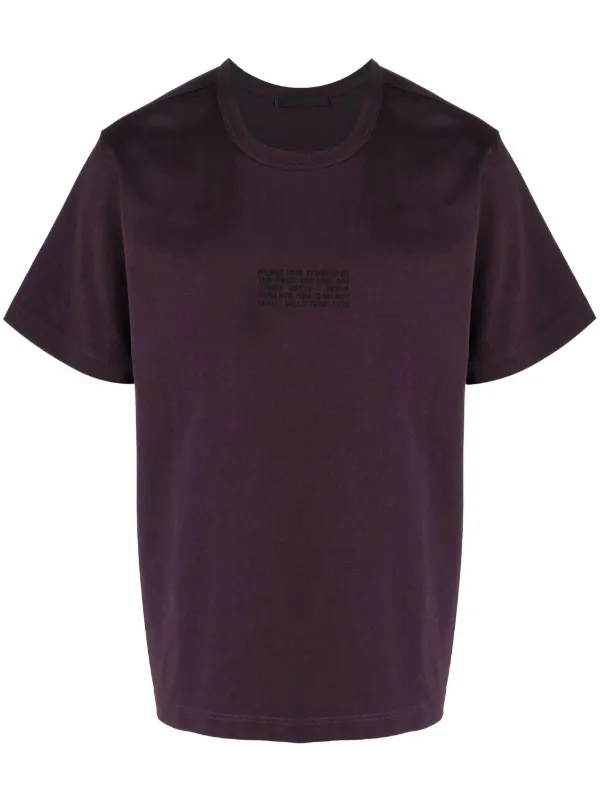 Helmut Lang Distort embroidered logo 
