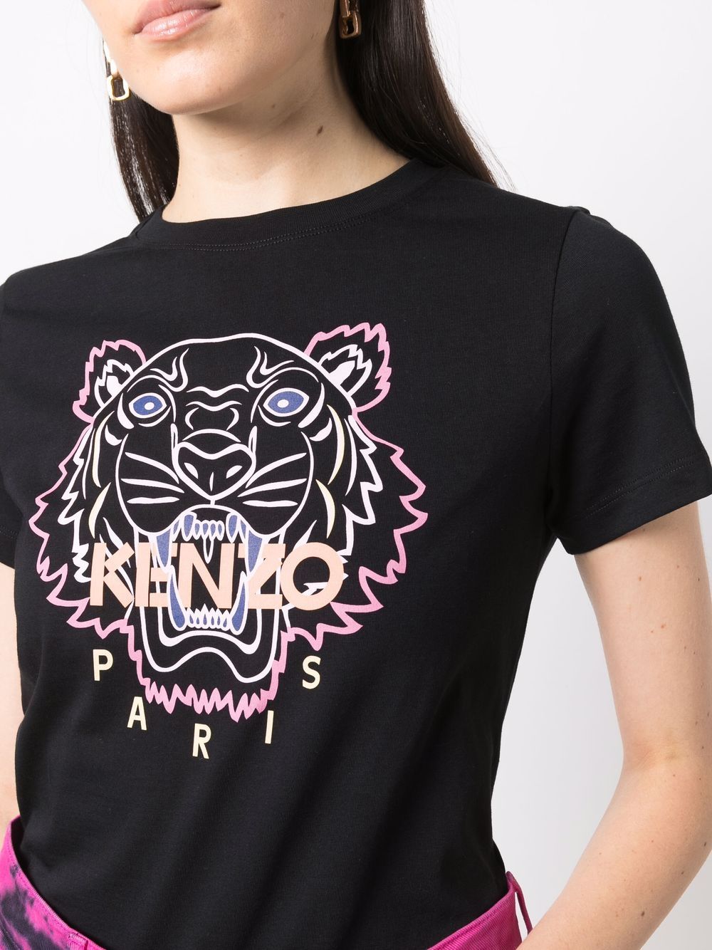 фото Kenzo футболка с вышивкой tiger