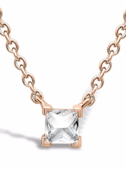 Pragnell 18kt rose gold RockChic diamond solitaire necklace