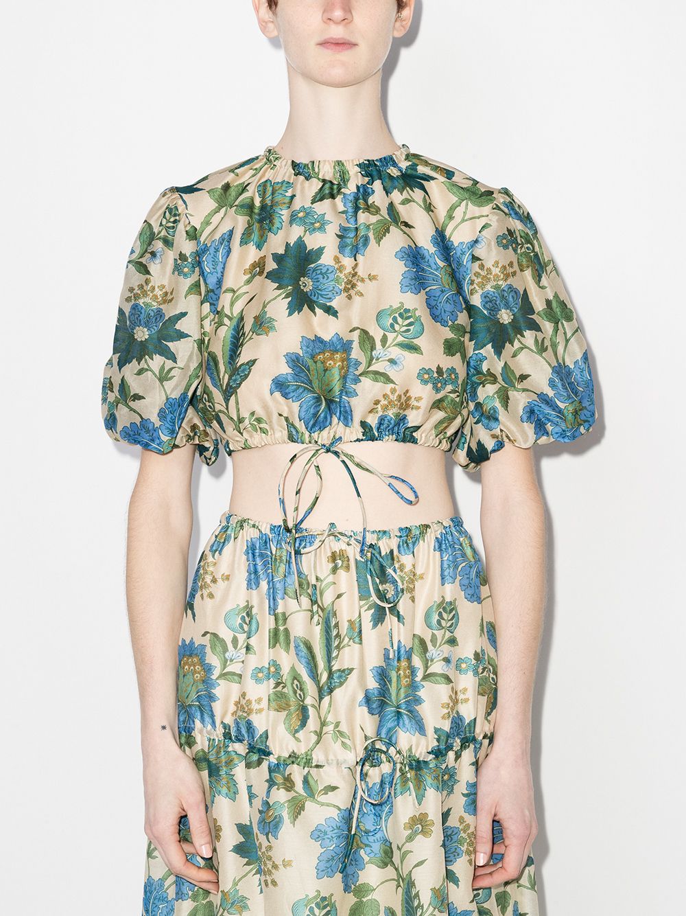 фото Sir. celia floral-print cropped blouse