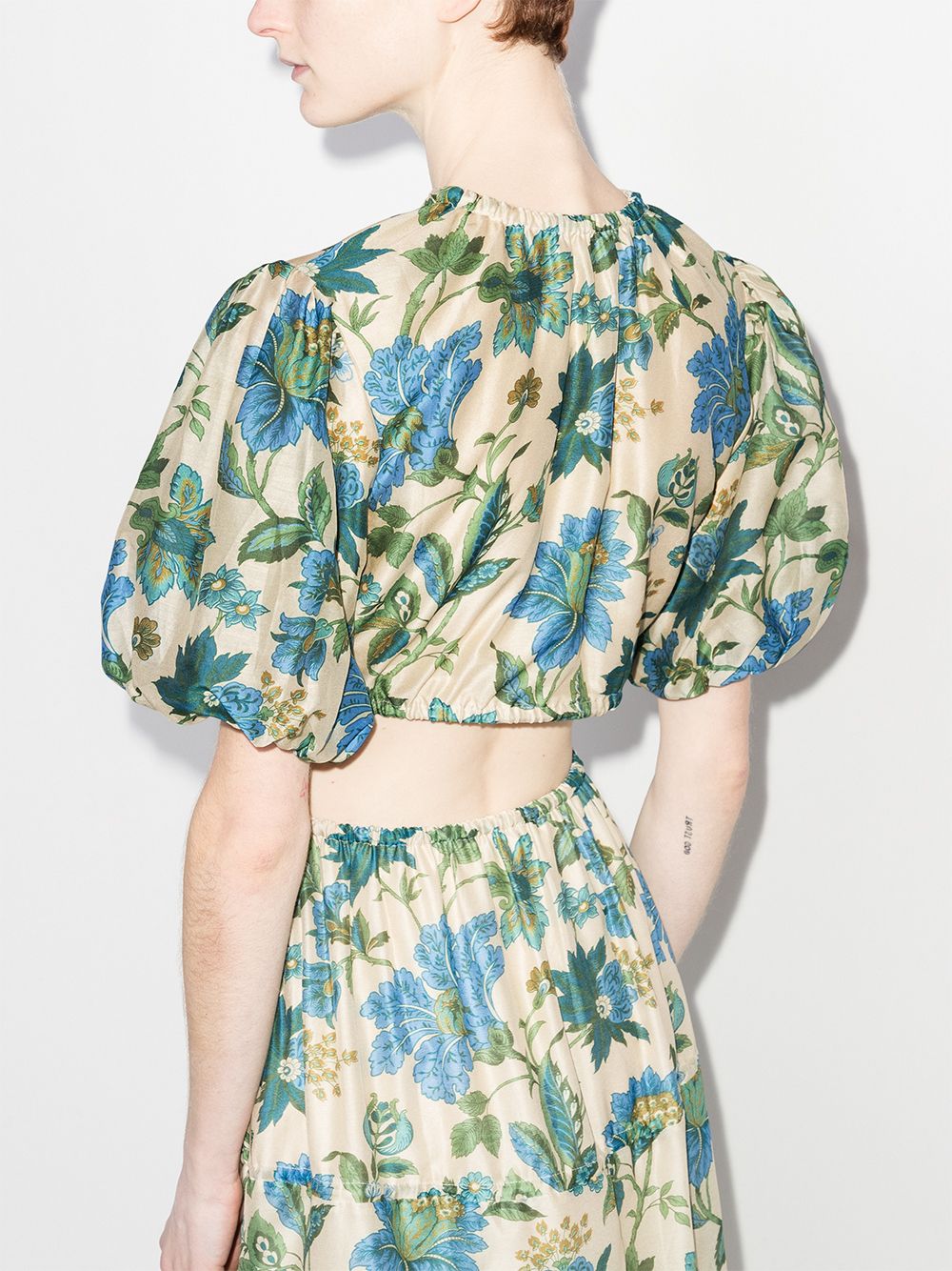 фото Sir. celia floral-print cropped blouse