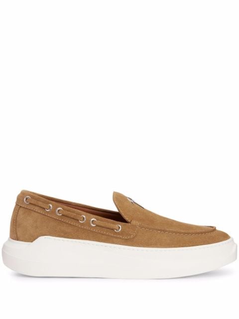 Giuseppe Zanotti - Conley velvet boat shoes