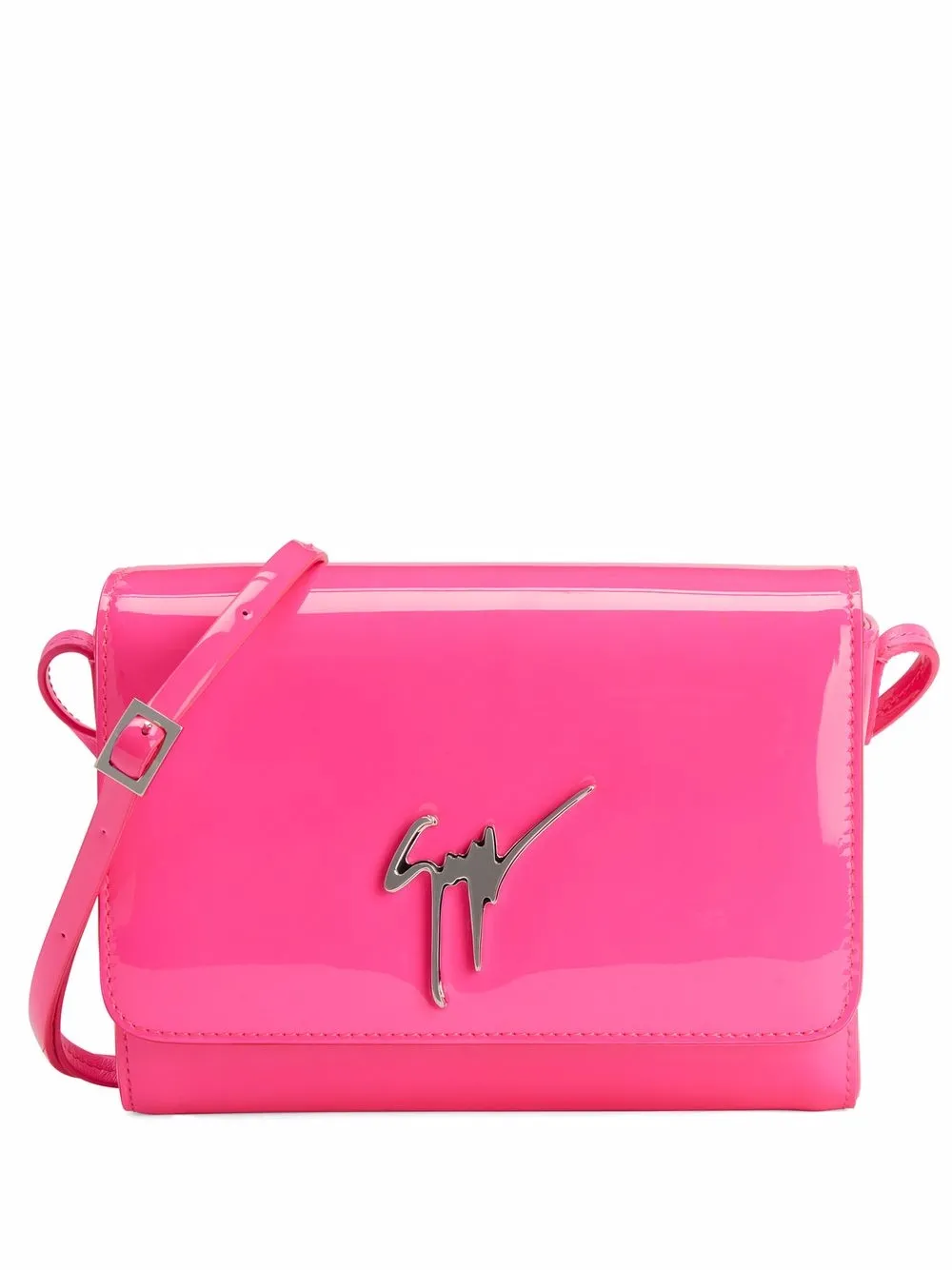 

Giuseppe Zanotti Cursa patent leather bag - Pink