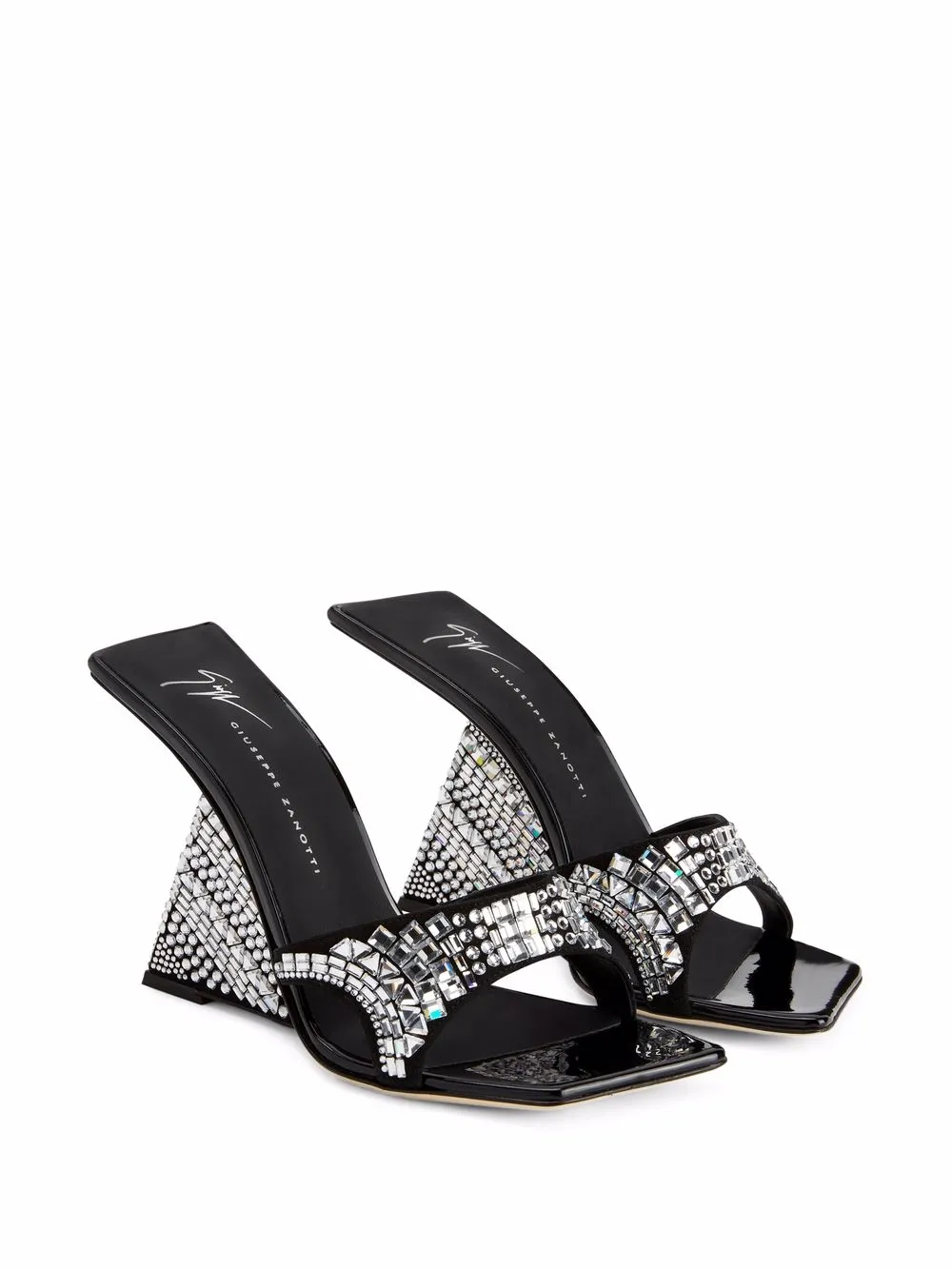 Giuseppe Zanotti Akira Shine crystal-embellished mules