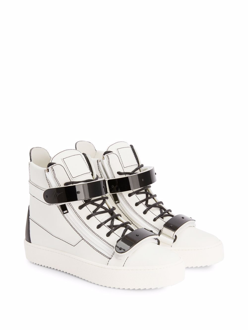 Giuseppe Zanotti Coby high-top sneakers - Wit