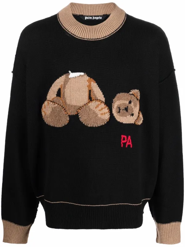 palm angels teddy bear jumper