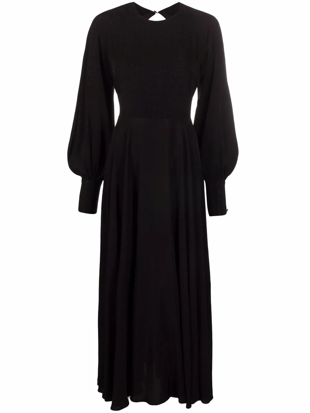 ROTATE vestido corto con mangas abiertas - Negro