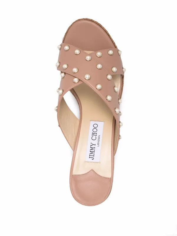 jimmy choo studded sandals