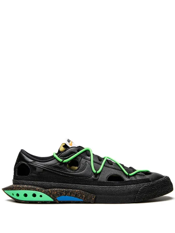 X Off-White Blazer Low "Black/Electro Sneakers - Farfetch