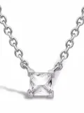 Pragnell 18kt white gold RockChic diamond solitaire necklace - Silver