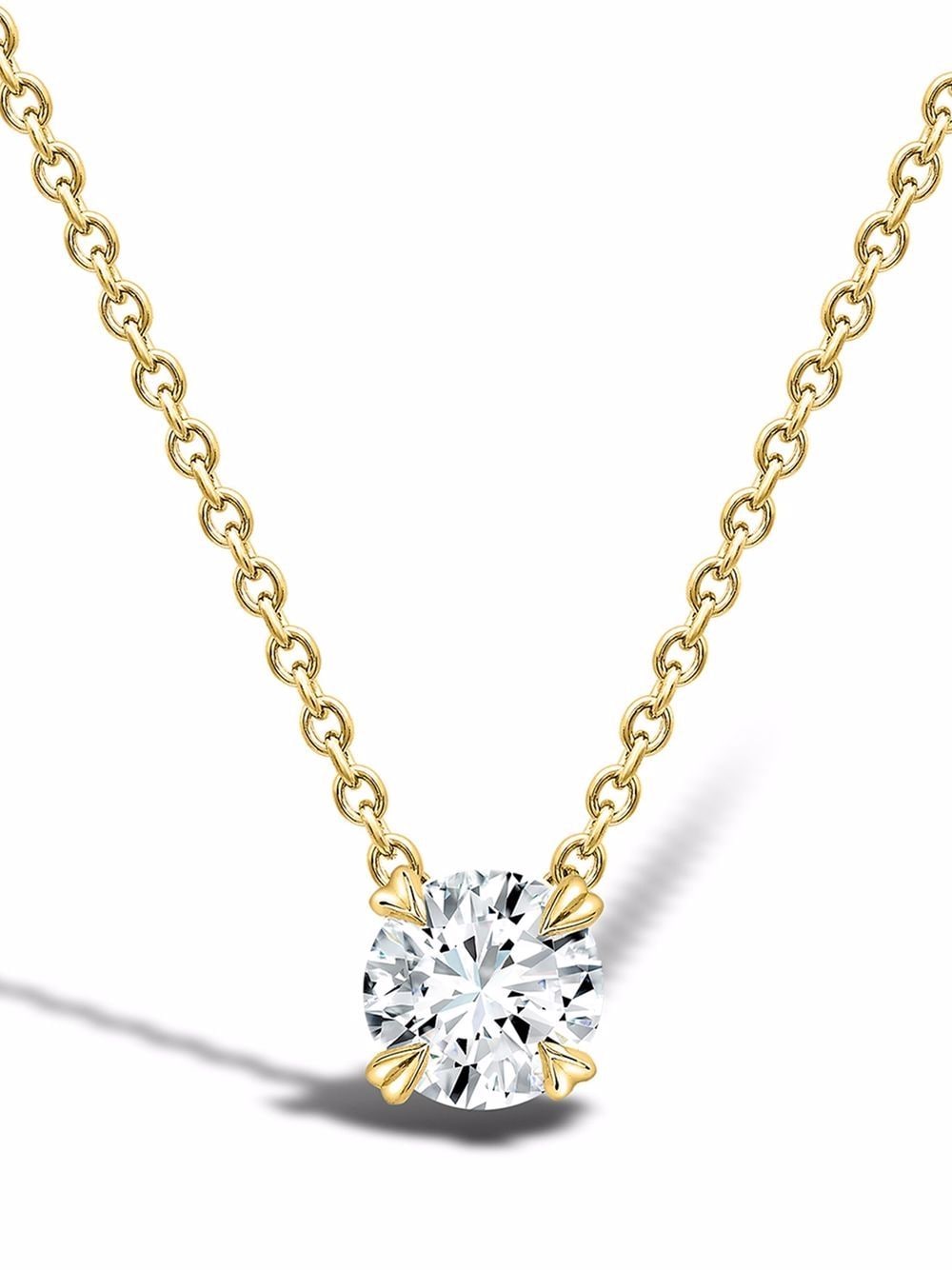 Image 1 of Pragnell 18kt yellow gold Windsor diamond pendant necklace