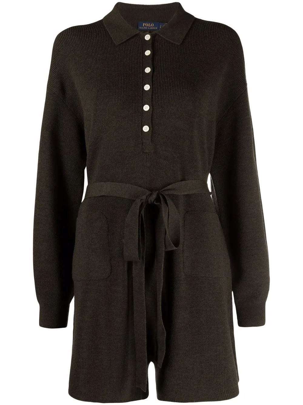 Polo Ralph Lauren jumpsuit corto manga larga - Verde