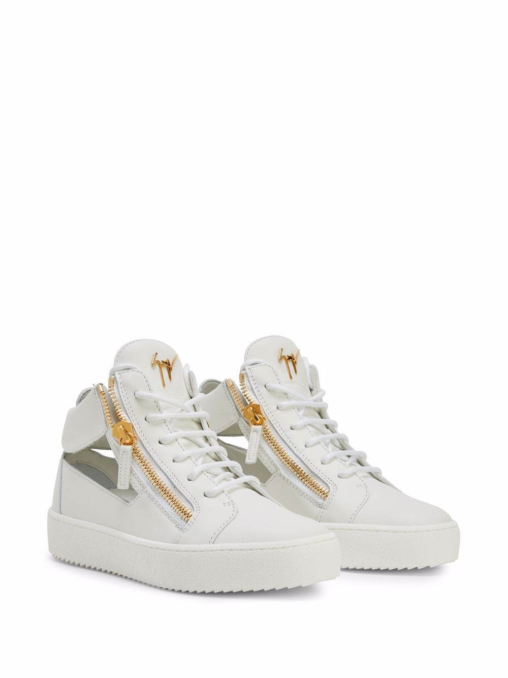 Giuseppe Zanotti Kriss leren sneakers - Wit