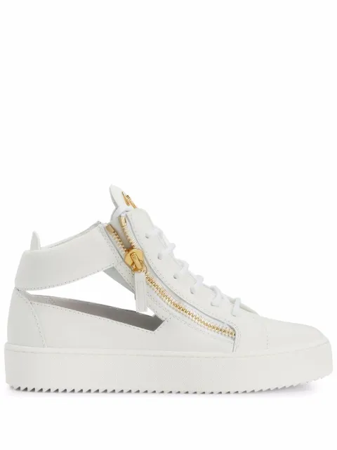 Giuseppe Zanotti Kriss cut-out leather sneakers