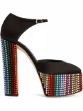 Giuseppe Zanotti Bebe Strass studded platform pumps - Black
