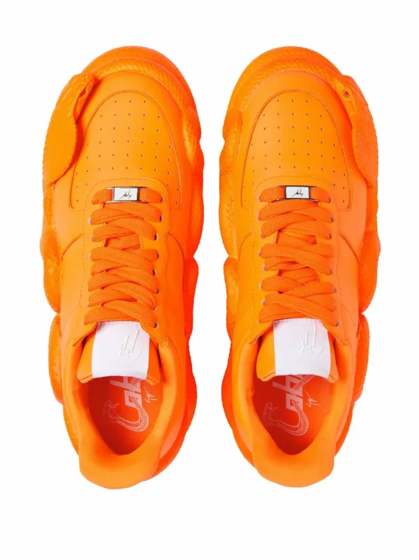 Giuseppe Zanotti Cobras snake-detail Sneakers | Orange