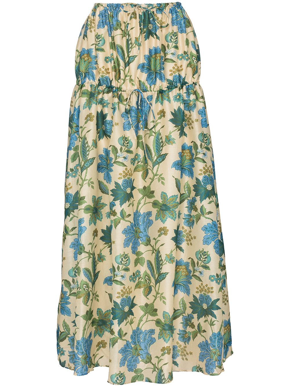 фото Sir. celia gathered floral-print maxi skirt