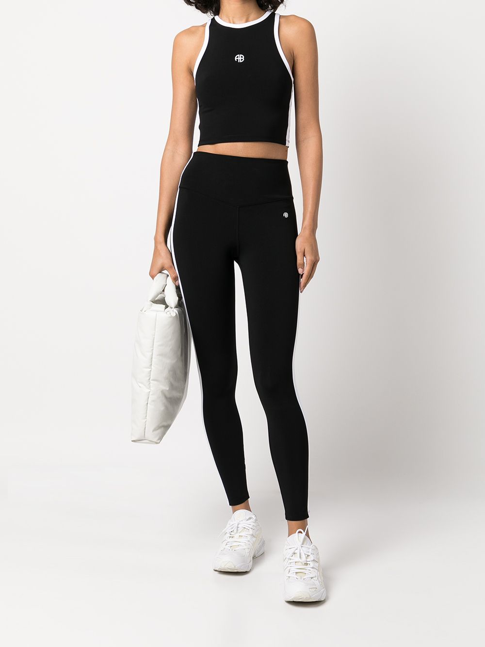 ANINE BING Brett Cropped Tank Top Farfetch