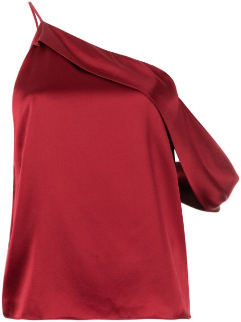 Michelle Mason draped cowl asymmetrical top 