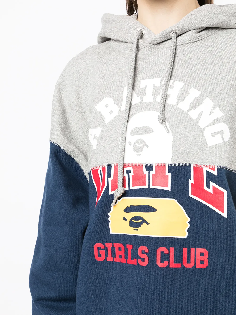 фото A bathing ape® худи в технике пэчворк с логотипом