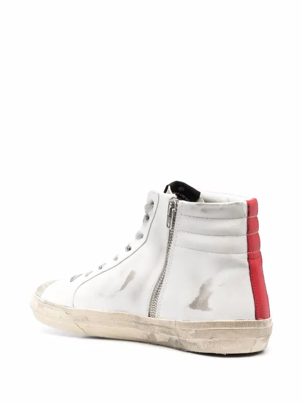 white slide sneakers