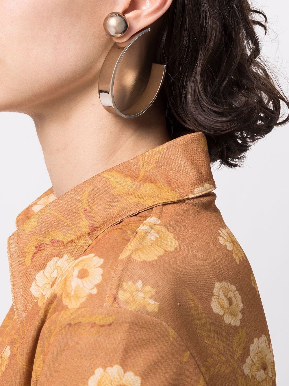 Jacquemus Les Creoles Baguier Hoop Earrings - Farfetch