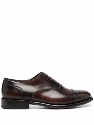 Thom Browne レースアップ レザーシューズ | レッド | FARFETCH JP