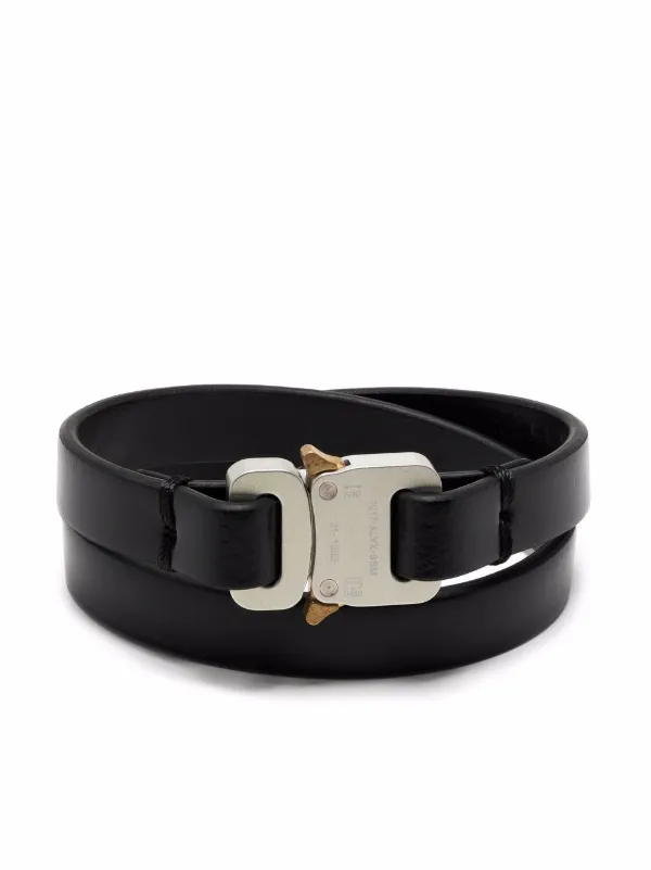 1017 ALYX 9SM double-layer Leather Bracelet - Farfetch