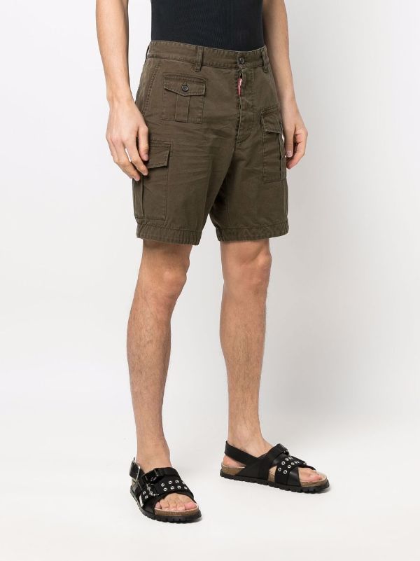 slim fitting cargo shorts