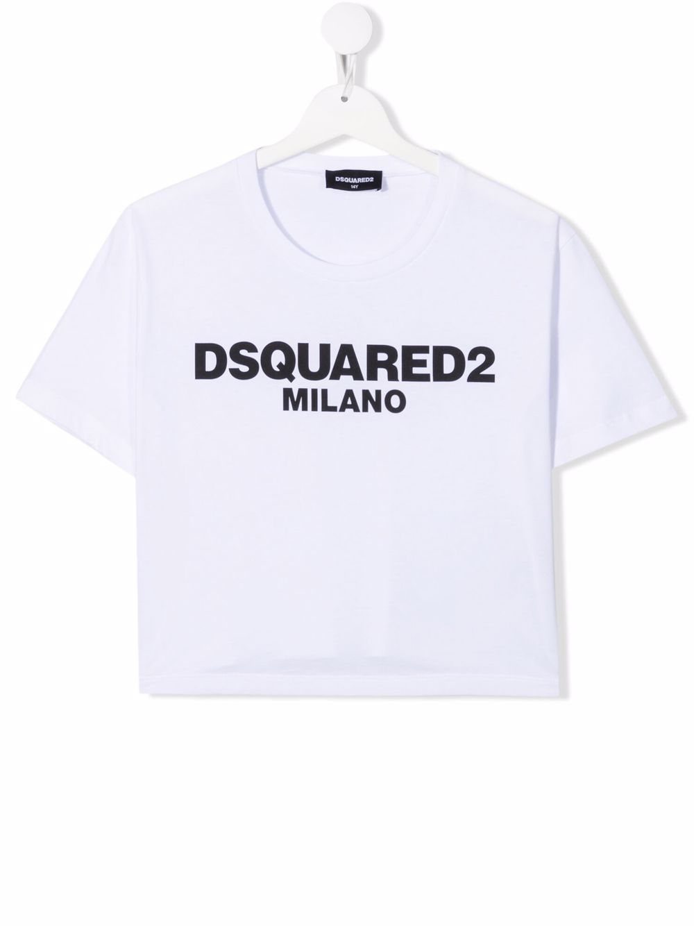 

Dsquared2 Kids playera corta con logo estampado - Blanco