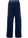 FENDI fleece straight-leg track pants - Blue