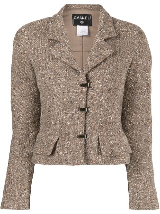 CHANEL Pre-Owned single-breasted Tweed Jacket - Farfetch